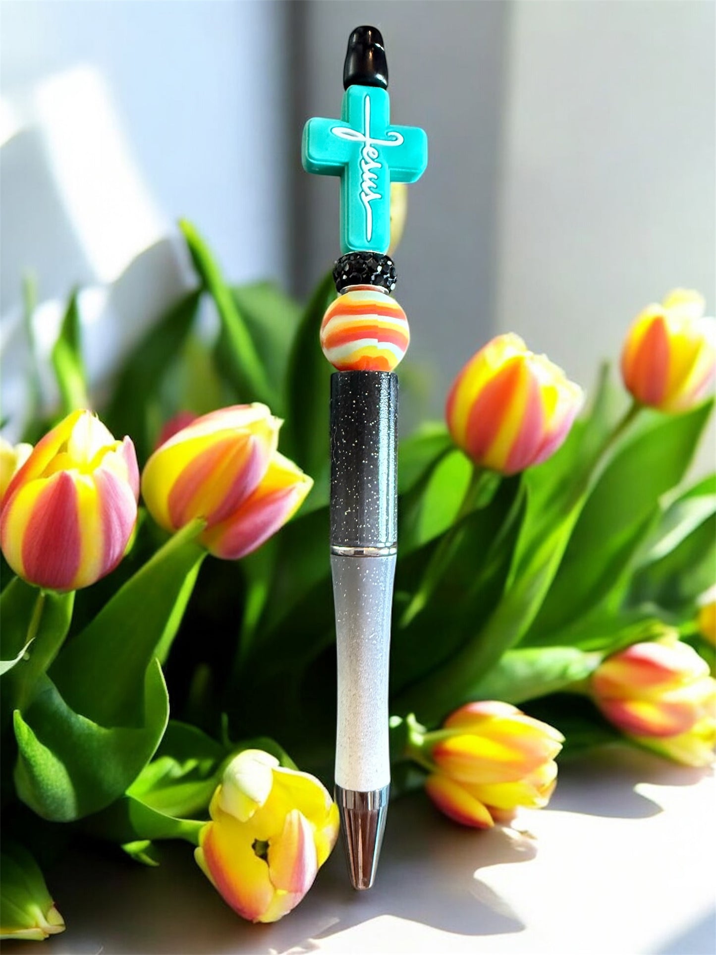Beaded pens