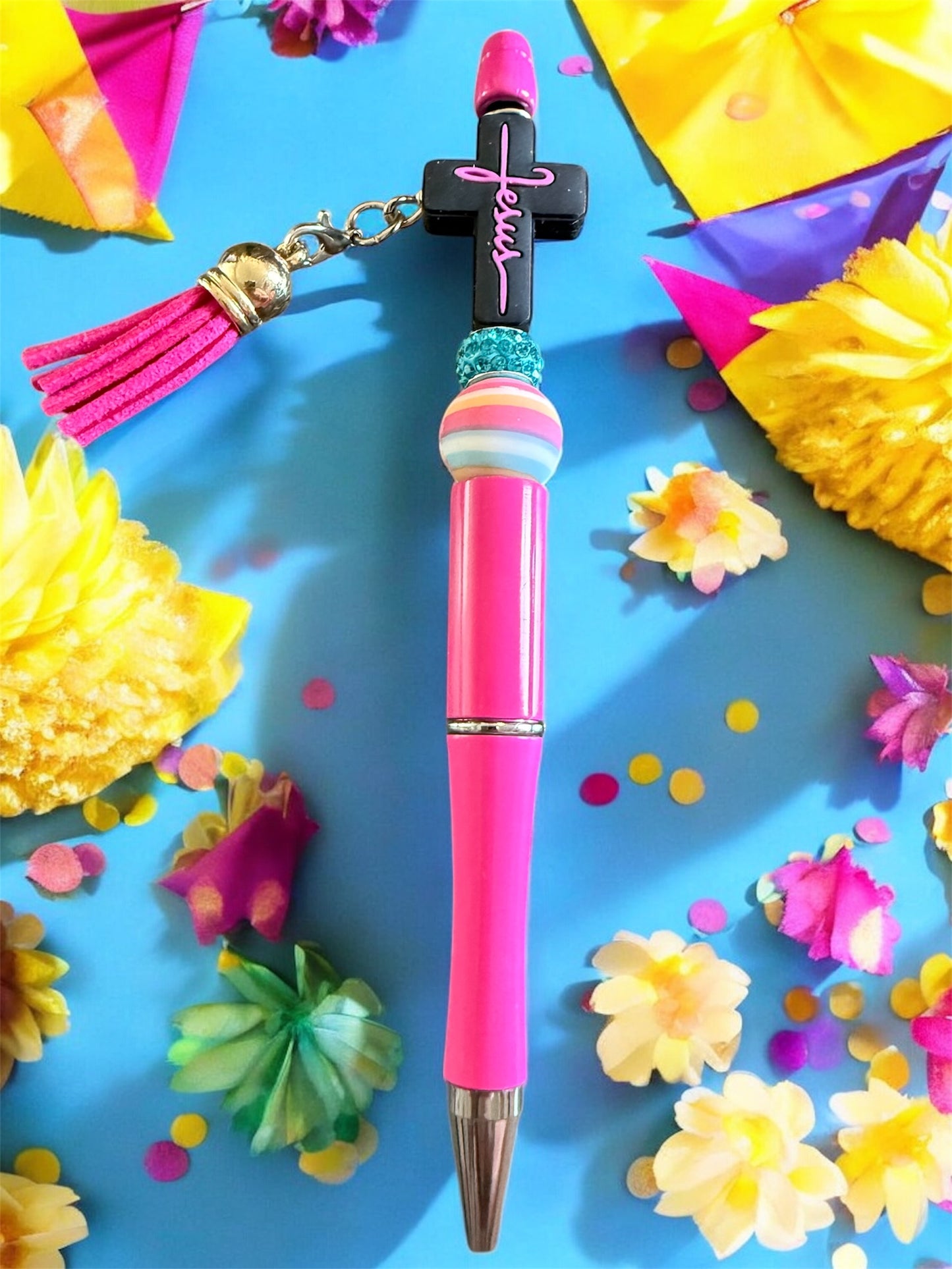 Beaded pens