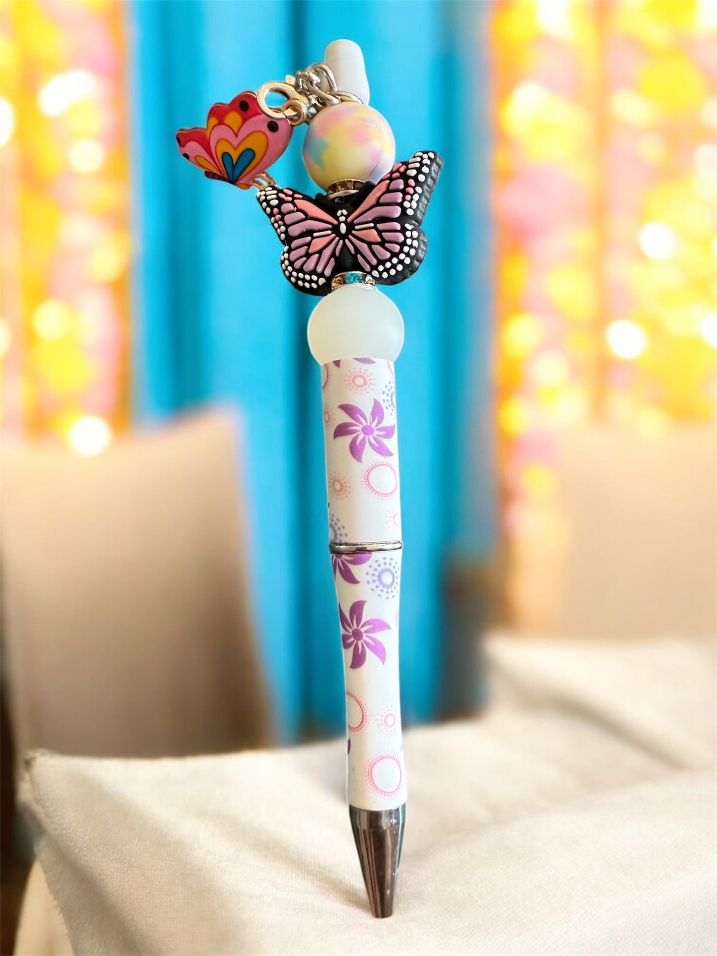 Beaded pens