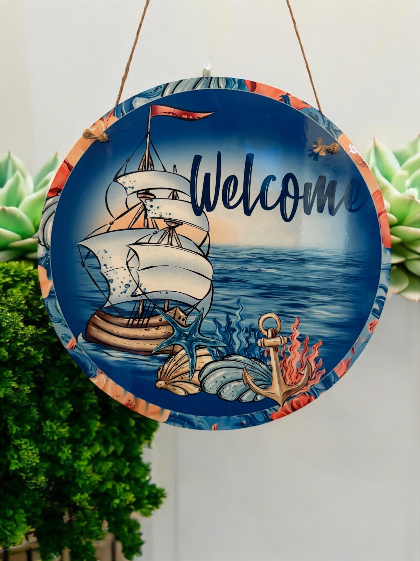 12 inch Wooden  Door Hanger